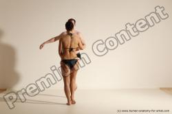 Underwear Woman - Man White Average Short Brown Dancing Dynamic poses Academic